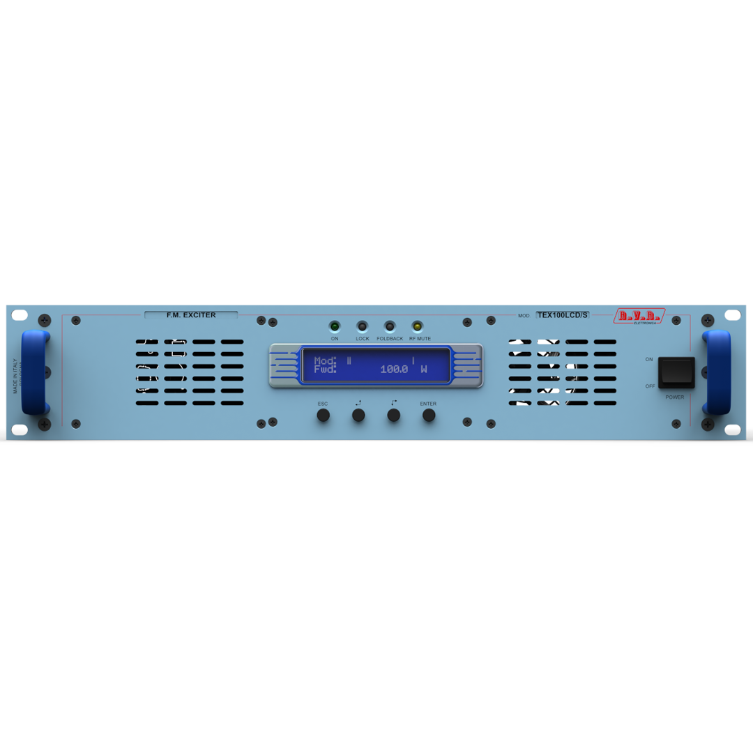 titel Slager Schrijf op RVR TEX 100 LCD/S FM Transmitter (100W/MPX/2HE) | Aircast